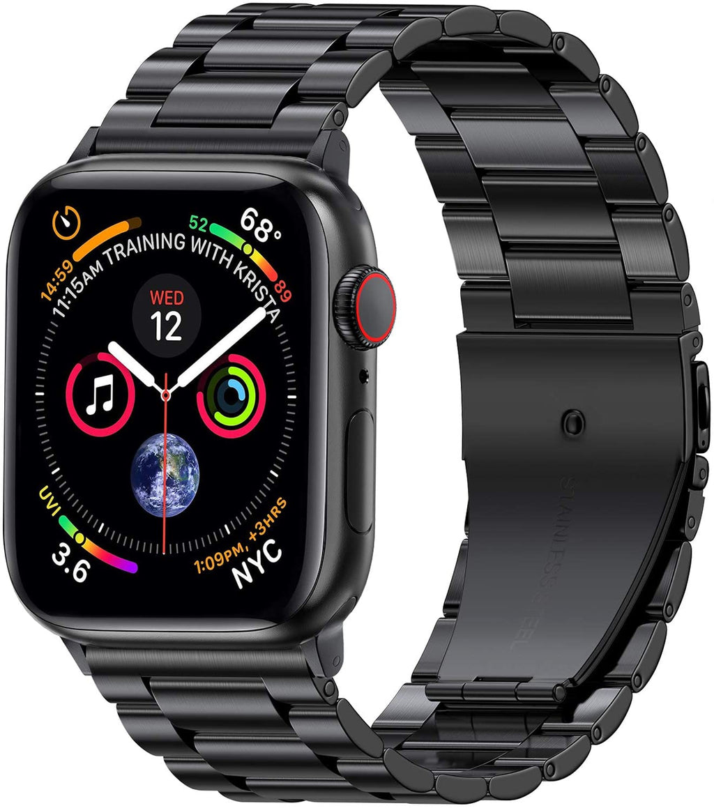 Браслет для Apple Watch из сверхпрочной стали, чёрный