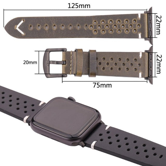 Apple Watch Band in Genuine Leather