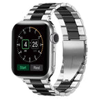 سوار Apple Watch من المعدن الفضي والأسود