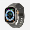 سوار Apple Watch من السيليكون الجراحي رمادي