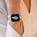 Женский браслет для Apple Watch с цветочным принтом