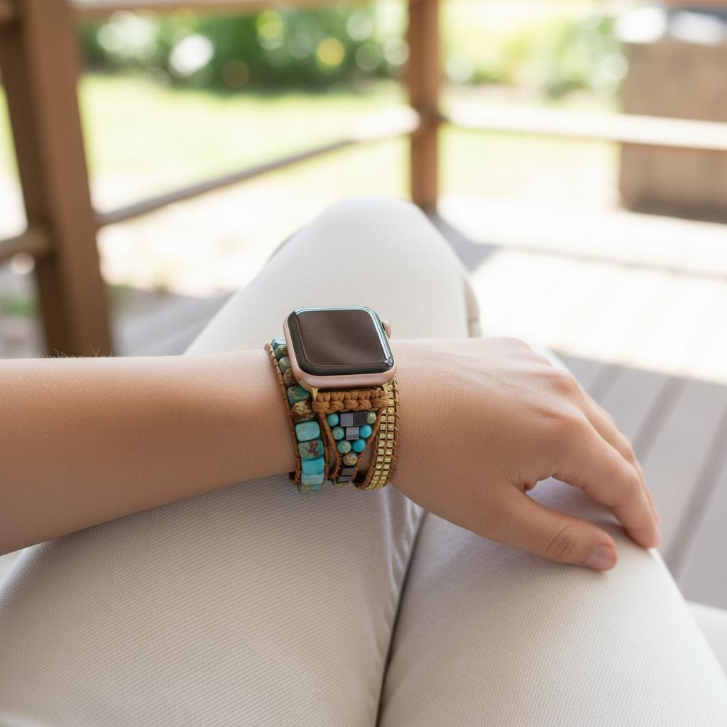 Ремешок для Apple Watch с натуральным камнем