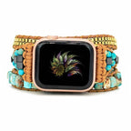 Браслет Apple Watch из натурального бирюзового камня