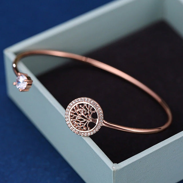 Tree of Life Bracelet Gold - Silver - Rose Gold Plated Copper
