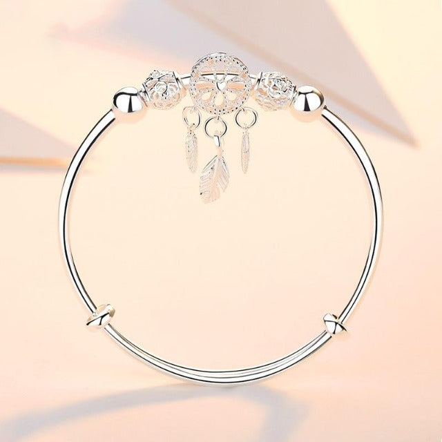 Silver Dream Catcher Chain Bracelet