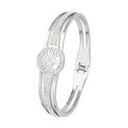 Bracelet avec Arbre de Vie et Cristal argent