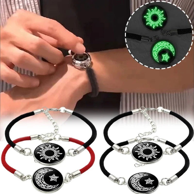 Bracelet with Crescent Moon and Radiant Sun