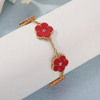 Women's Flower Bracelet red