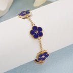 Women's Flower Bracelet blue