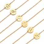 Bracelet avec Pendentif du Signe du Zodiaque Astrologique