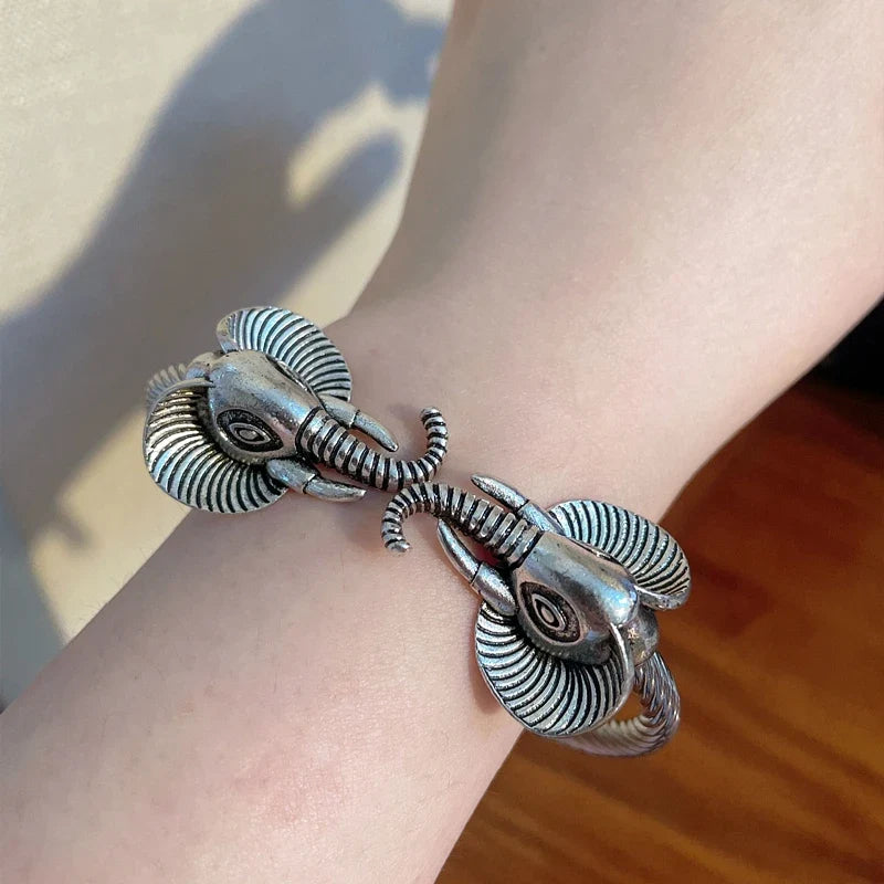 Buddhist Bracelet with Elephants for Women