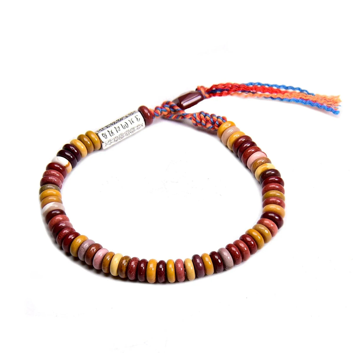 Tibetan Buddhist Beaded Bracelet in Mookaite
