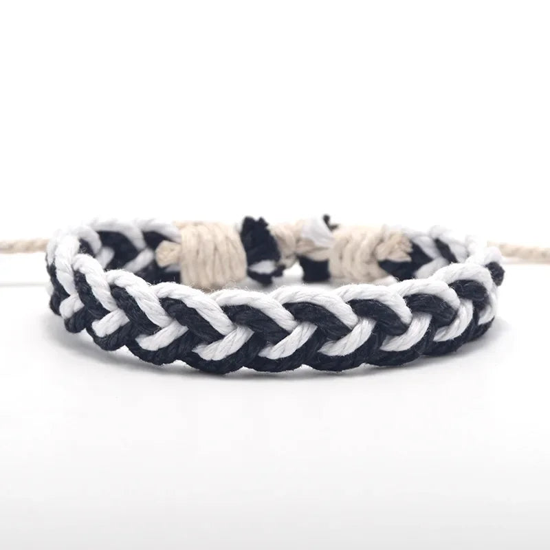 Handmade Brazilian Bracelet Natural Colors white and black