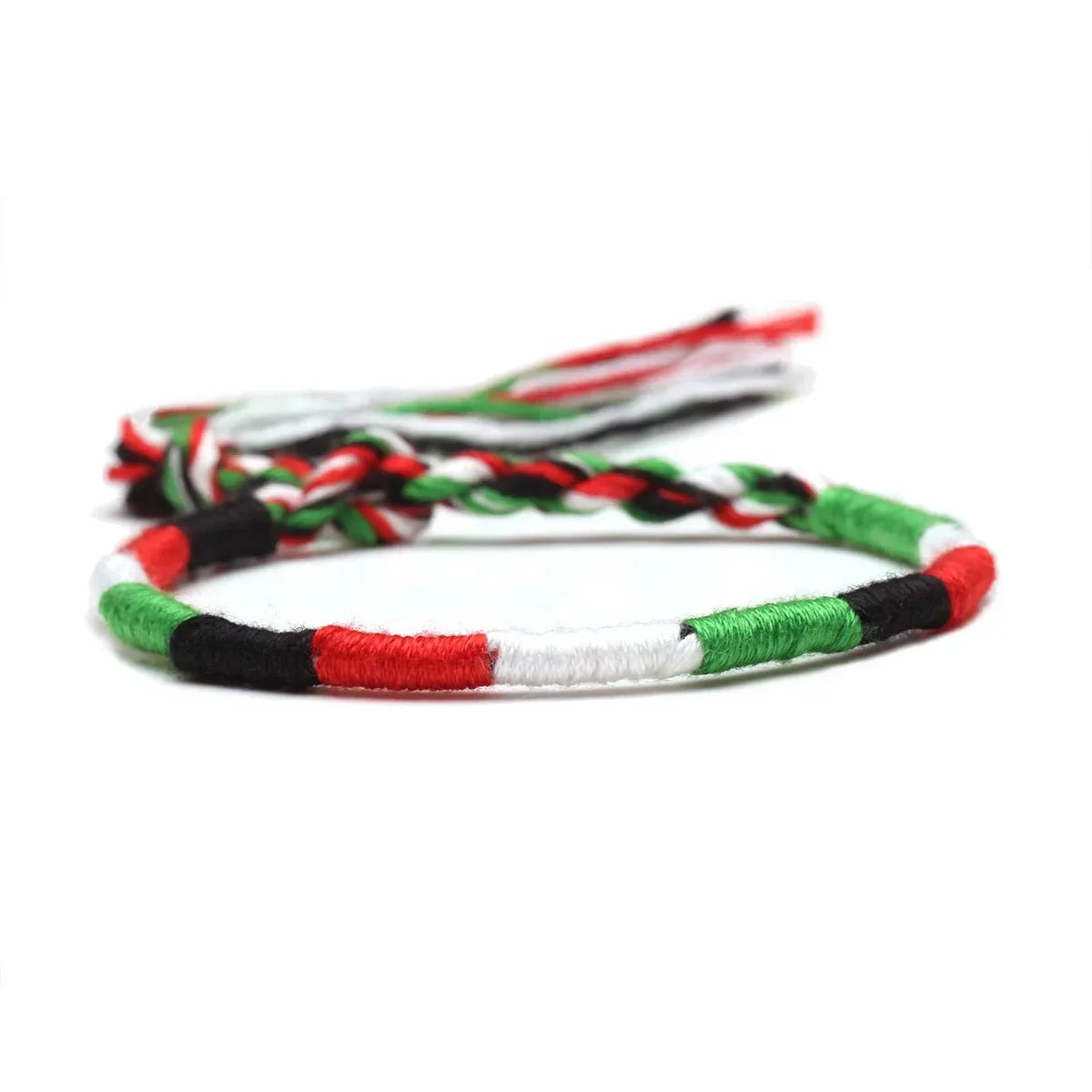 Boho Hippie Style Brazilian Bracelet green and white