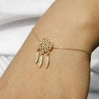 Bracelet Capteur de Rêves pour Femme or