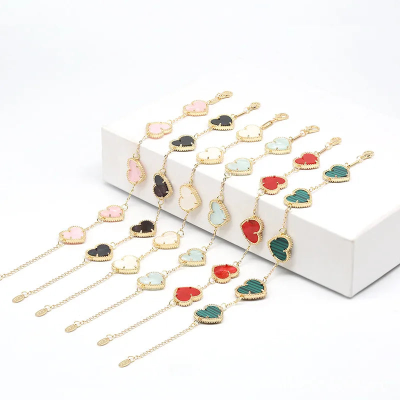 Gold Heart Bracelet for Women