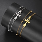 Bracelet Croix d'Ankh Egypte or 2