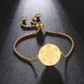 Protective Metatron's Cube Bracelet in gold