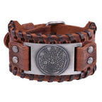 Pentacle Witchcraft Leather Bracelet Wiccan Chain Bracelet 1