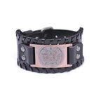 Pentacle Witchcraft Leather Bracelet Wiccan Chain Bracelet 4