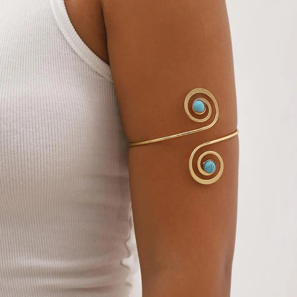 Women's Arm Bracelet and Bicep Jewelry - Elegant Arm Chain Ornament