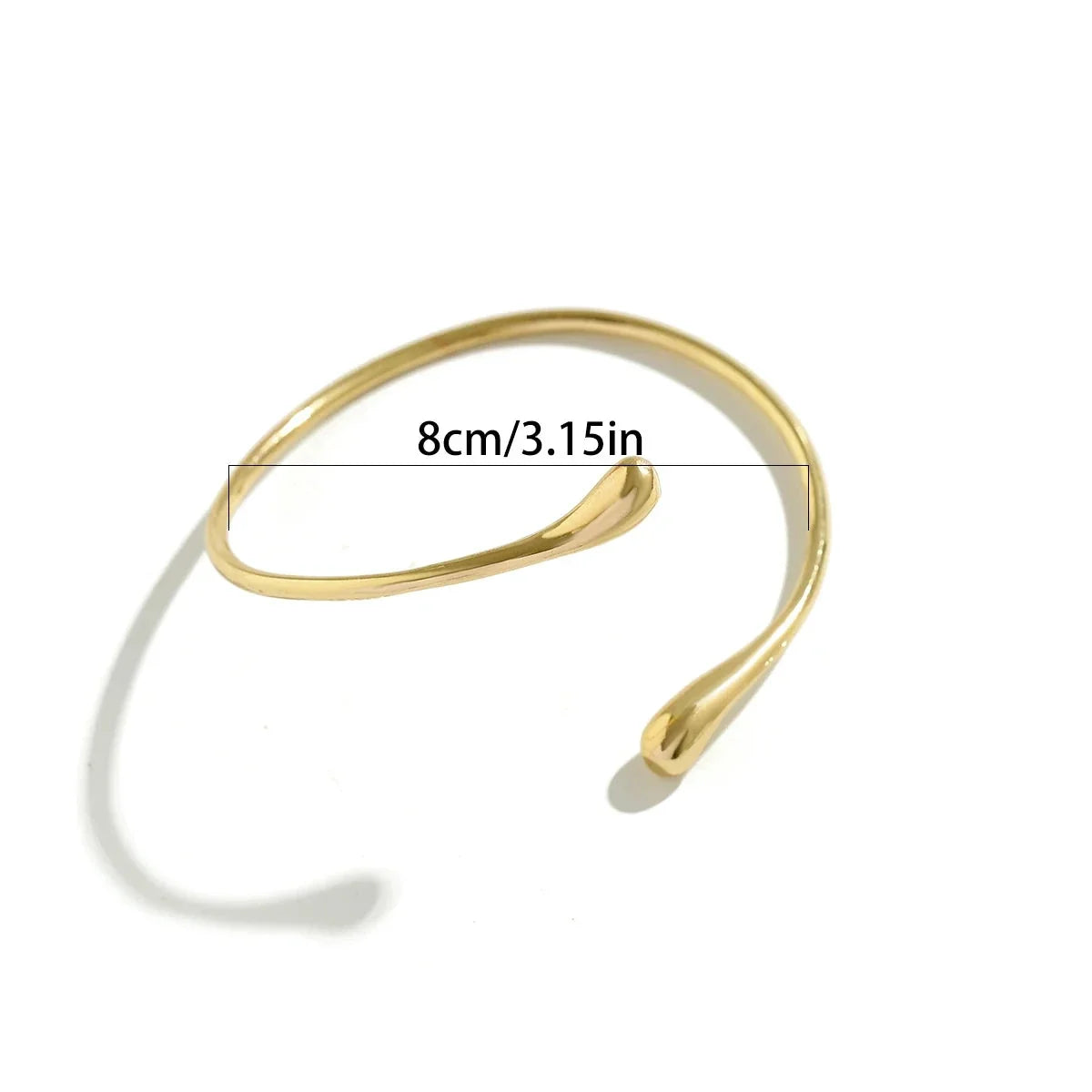 Women’s Arm Bracelet Water Drop - Arm Chain Ornament and Biceps Jewelry in gold