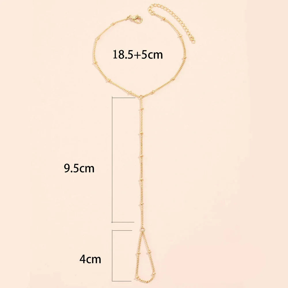Hand Chain Hand & Finger Jewelry Bracelet for Women