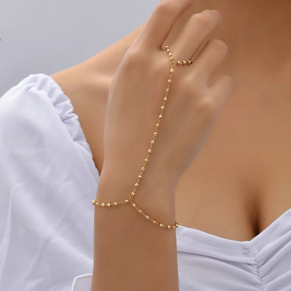 Hand Jewelry Bracelet Chain for Hand & Finger Women