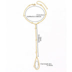 Beaded Hand Chain Jewelry for Women, Hand & Finger Chain gold