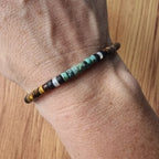 Natural Stone Protection Bracelet Tiger Eye and Amazonite
