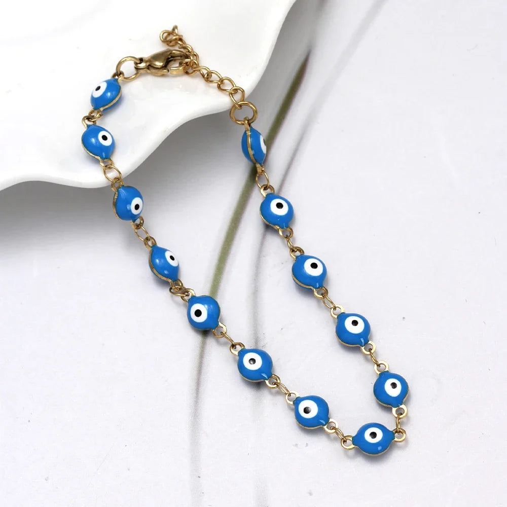 Evil Eye Protection Bracelet for Men or Women blue