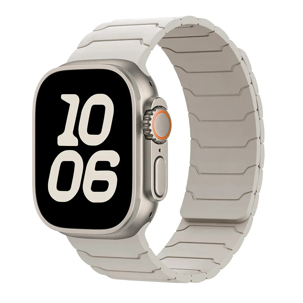 Магнитный сменный ремешок для Apple Watch, белый