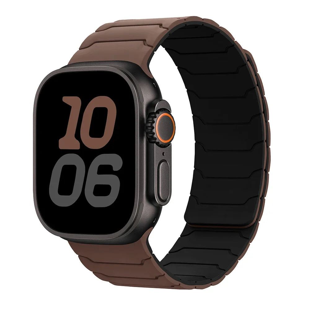 Магнитный сменный ремешок для Apple Watch, коричневый