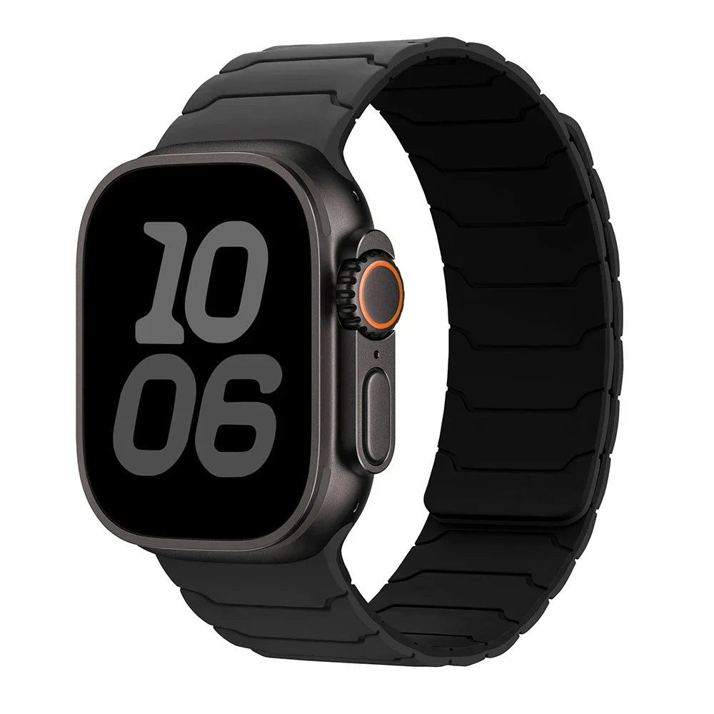 Магнитный сменный ремешок для Apple Watch, черный