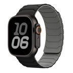 Магнитный сменный ремешок для Apple Watch, черно-серый