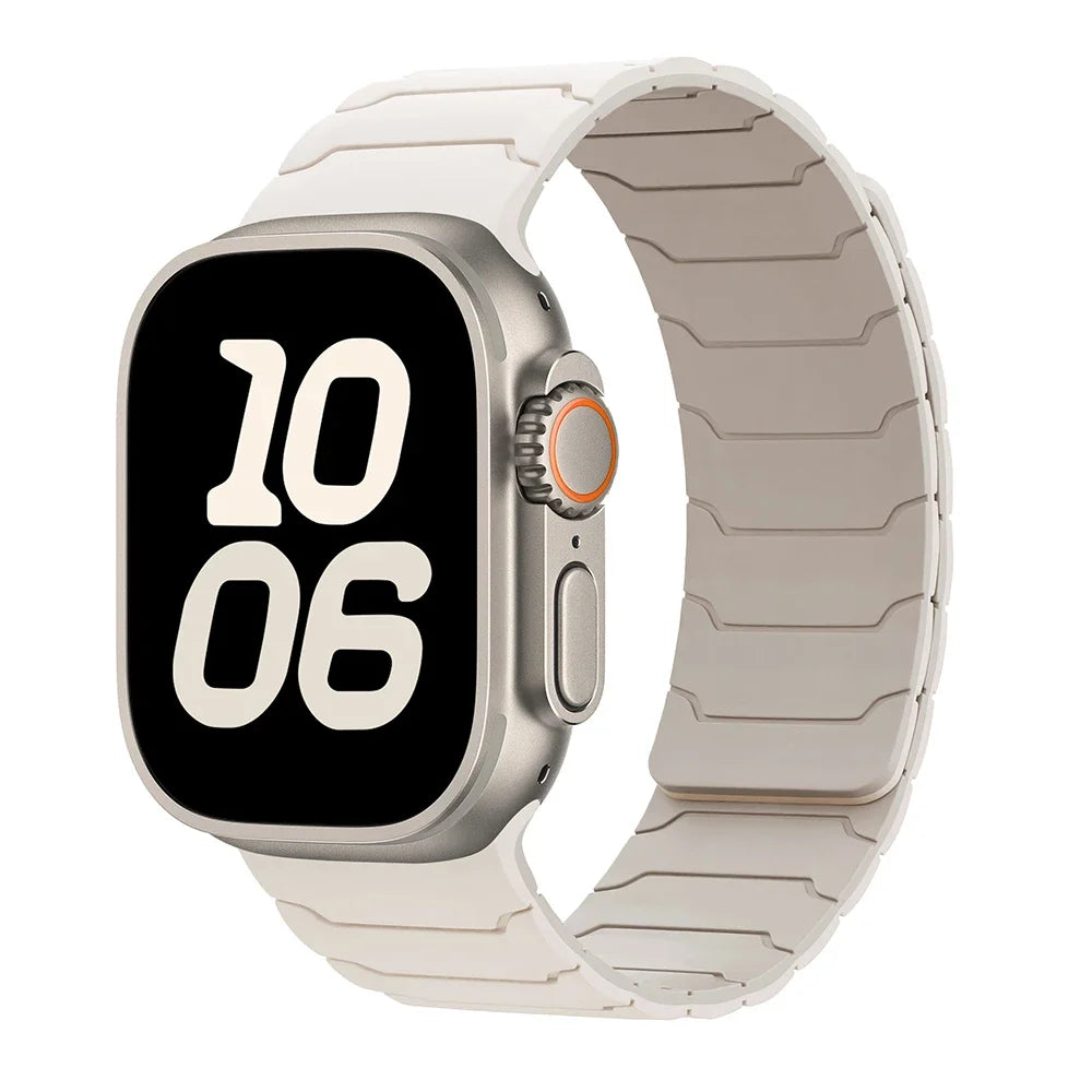 Магнитный сменный ремешок для Apple Watch, белый