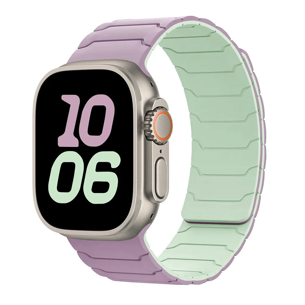 Магнитный сменный ремешок для Apple Watch, фиолетовый
