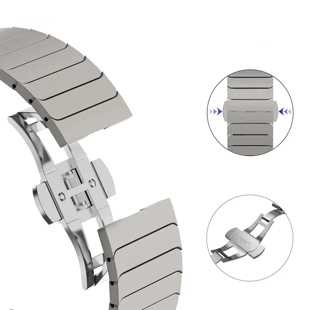 Replacement stainless steel band for Apple Watch 
