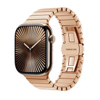 Replacement stainless steel band for Apple Watch rose gold