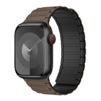 Магнитный сменный ремешок для Apple Watch коричнево-чёрный