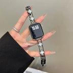 Сменный ремешок для Apple Watch — дизайн в виде трилистника, чёрный