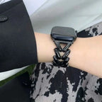 Сменный браслет для Apple Watch из чёрной стали