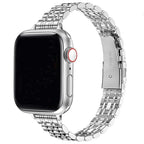 Сменный браслет для Apple Watch из нержавеющей стали, серебристый