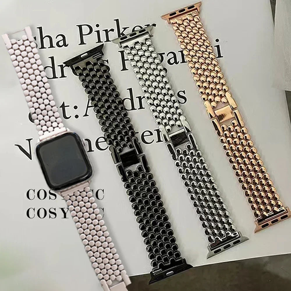 Replacement bracelet for Apple Watch in stainless steel - women's 