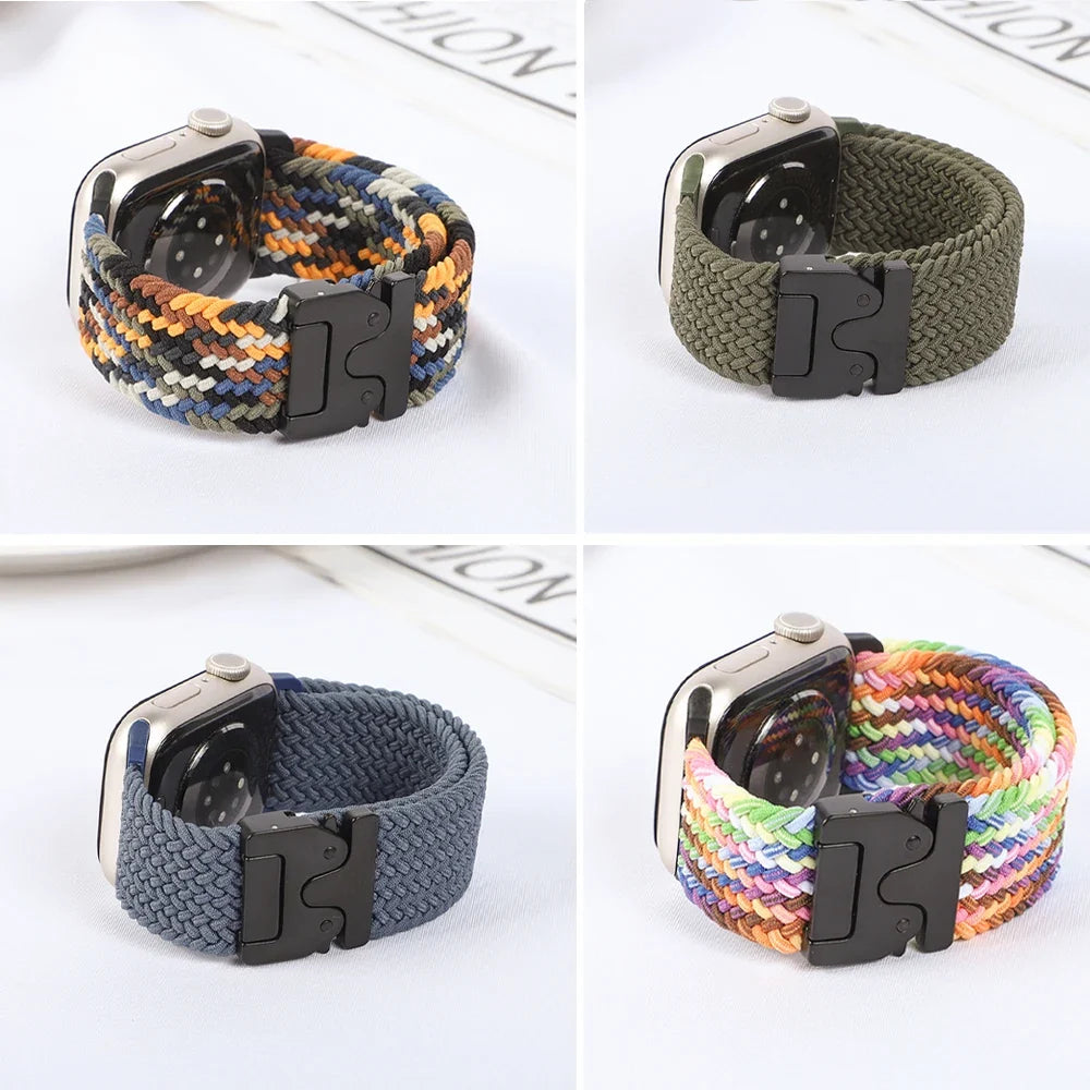 Replacement Apple Watch strap in parachute cord 