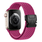 Replacement Apple Watch strap in fuchsia parachute cord