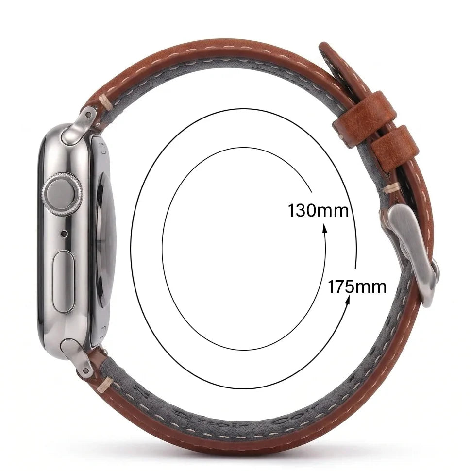 Classic leather replacement band for Apple Watch 