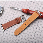 سوار بديل لساعة Apple Watch من الجلد للنساء والرجال