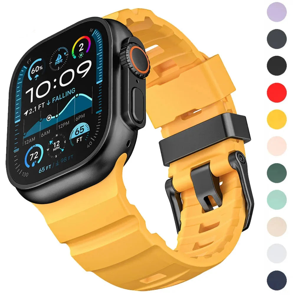 Толстый силиконовый сменный ремешок для Apple Watch