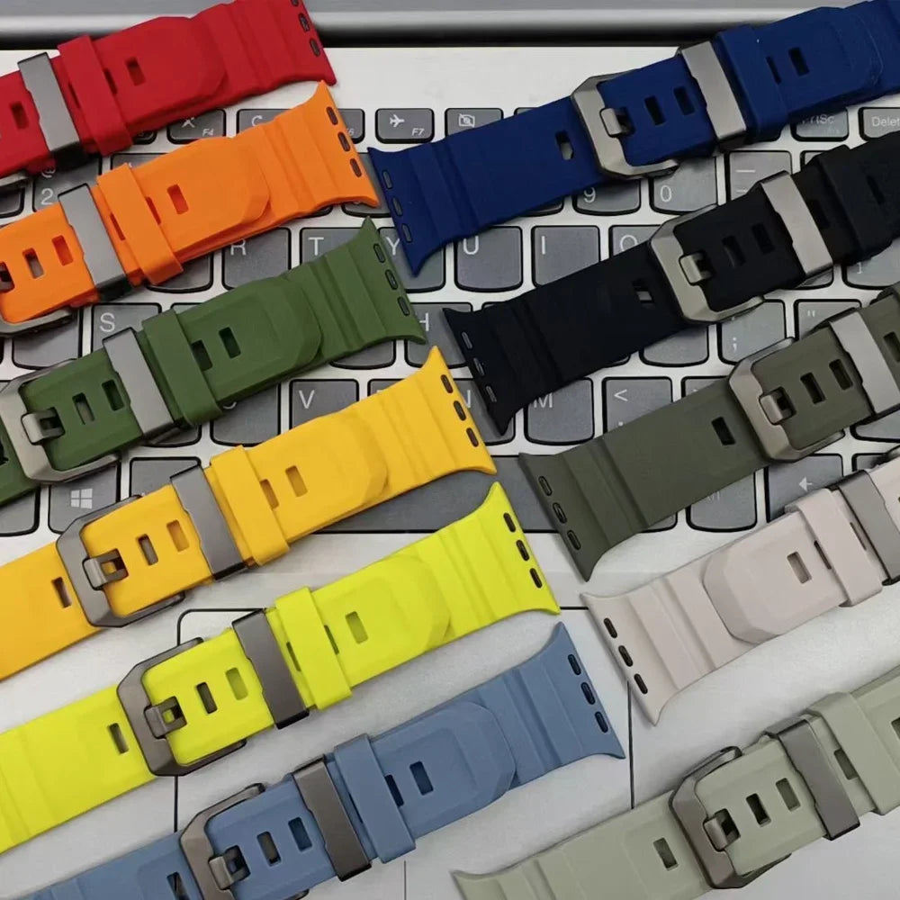 Толстый силиконовый сменный ремешок для Apple Watch